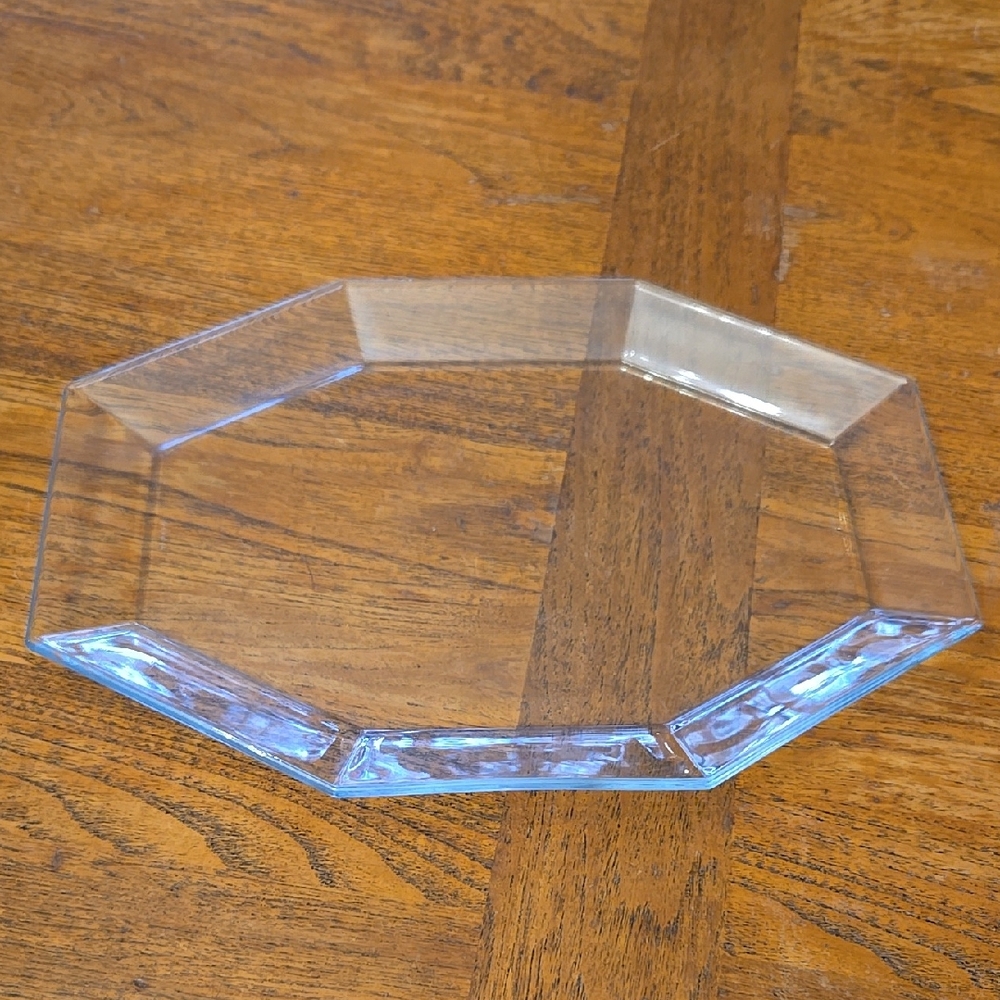 Clear Geometric Glass Tray ARCOROC OCTIME Collection